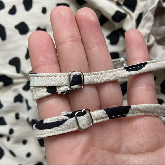 Urban outfitters Dress Forum Spotted Cowl Neck Slip leopard maxi Dress raton S - Picture 6 of 12